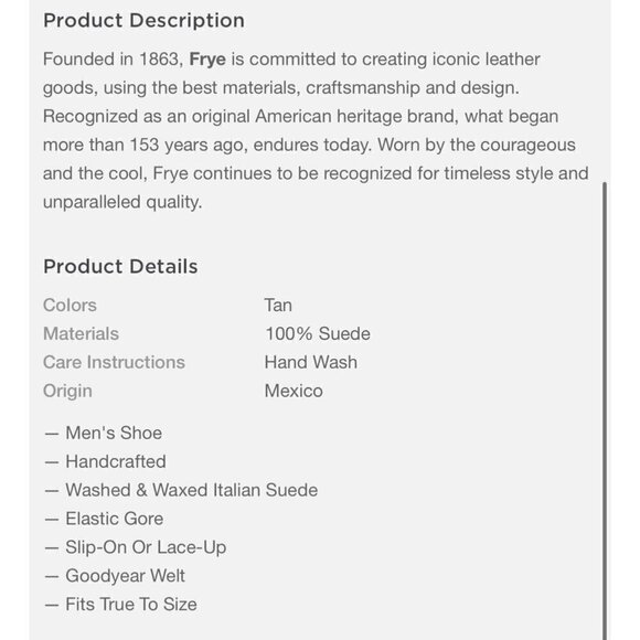 ❤️ Frye Paul Bal Oxford in Suede leather, Tan, Size 10.5 D - Picture 13 of 13